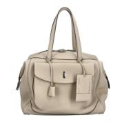 Hermès Vintage Pre-owned Tyg handvskor Beige, Dam