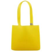 Chanel Vintage Pre-owned Tyg totevskor Yellow, Dam