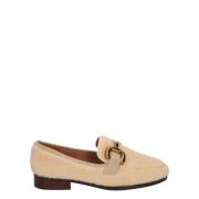 Bibi Lou Moccasin Sandaler med Mocka Trim Beige, Dam