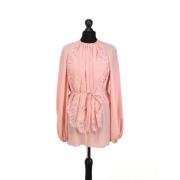 Stella McCartney Pre-owned Pre-owned Silke toppar Pink, Dam