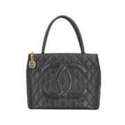 Chanel Vintage Pre-owned Laeder totevskor Black, Dam