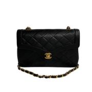 Chanel Vintage Pre-owned Laeder axelremsvskor Black, Dam