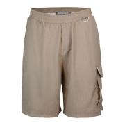 Family First Högmidjade Bermuda Shorts Beige, Herr