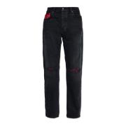 Amiri Jeans med raka ben Gray, Herr