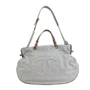 Chanel Vintage Pre-owned Laeder totevskor White, Dam