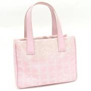 Chanel Vintage Pre-owned Canvas axelremsvskor Pink, Dam