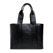 Chloé `Woody Medium` shopper väska Black, Dam
