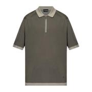 Emporio Armani Polo med logotyp Green, Herr