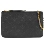 Louis Vuitton Vintage Pre-owned Canvas axelremsvskor Black, Dam