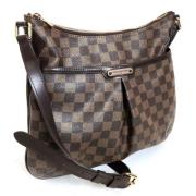 Louis Vuitton Vintage Pre-owned Tyg axelremsvskor Brown, Dam