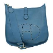 Hermès Vintage Pre-owned Tyg axelremsvskor Blue, Dam