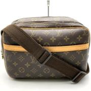 Louis Vuitton Vintage Pre-owned Canvas axelremsvskor Brown, Dam