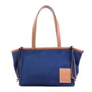 Loewe Pre-owned Pre-owned Tyg axelremsvskor Blue, Dam