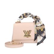 Louis Vuitton Vintage Pre-owned Tyg axelremsvskor Beige, Dam