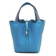 Hermès Vintage Pre-owned Tyg handvskor Blue, Dam