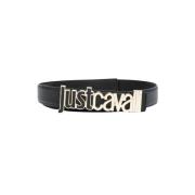 Just Cavalli Metal Letterin Dam Bälte Black, Dam