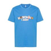 Moschino Mäns Underbear Toy T-shirt Blue, Herr