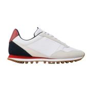 Tommy Hilfiger Elevated Leather Mix Runner Sneakers White, Herr