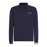 Tommy Hilfiger Herr Flag Logo Långärmad Skjorta Blue, Herr