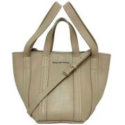 Balenciaga Vintage Pre-owned Tyg balenciaga-vskor Beige, Dam