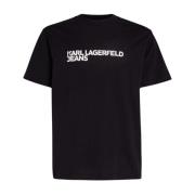 Karl Lagerfeld Herr Regular Kortärmad Tee Black, Herr