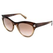 Swarovski Brun Acetat Dam Solglasögon Brown, Dam