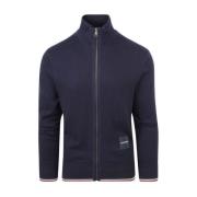 Tommy Hilfiger Herr Zip Through Cardigan Blue, Herr