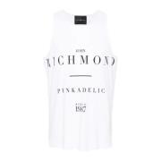 John Richmond Herr Singlet Tank Top White, Herr