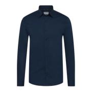 Calvin Klein Slim Stretch Poplin Skjorta Blue, Herr