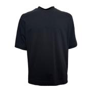 Emporio Armani Marinblå Bomull Logo T-shirt Blue, Herr