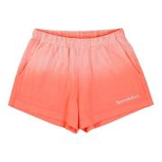 Sporty & Rich Logobroderade Bomullsshorts Pink, Dam