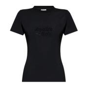 Vetements T-shirt med logotyp Black, Dam