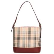 Burberry Vintage Pre-owned Tyg axelremsvskor Multicolor, Dam