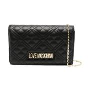 Love Moschino Cross Body Bags Black, Dam