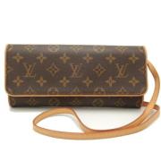 Louis Vuitton Vintage Pre-owned Canvas axelremsvskor Brown, Dam