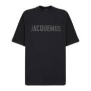 Jacquemus Casual Bomullstee i Olika Färger Black, Herr