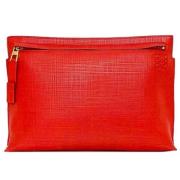 Loewe Pre-owned Pre-owned Tyg handvskor Red, Dam