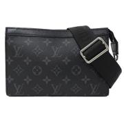 Louis Vuitton Vintage Pre-owned Tyg louis-vuitton-vskor Black, Dam