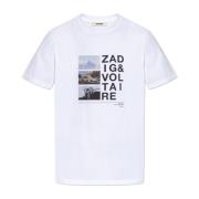 Zadig & Voltaire T-shirt `Ted` White, Herr