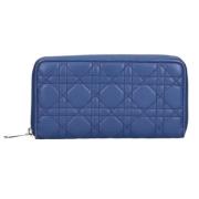 Dior Vintage Pre-owned Laeder plnbcker Blue, Dam