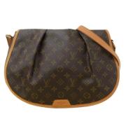 Louis Vuitton Vintage Pre-owned Canvas axelremsvskor Brown, Dam