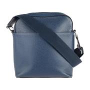 Louis Vuitton Vintage Pre-owned Tyg axelremsvskor Blue, Dam