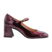 Status Klassiska Mary Jane Pump Skor Red, Dam