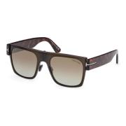 Tom Ford Edwin Solglasögon Mastice/Brown Brown, Unisex