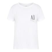 Armani Exchange Dam T-shirt kollektion 100% bomull White, Dam