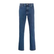 Ermenegildo Zegna Bomull Elastan Jeans med Fickor Blue, Herr