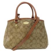 Coach Pre-owned Pre-owned Plast handvskor Beige, Dam