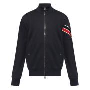 Moncler Randig dragkedja kofta Blue, Herr