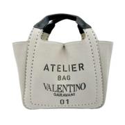 Valentino Vintage Pre-owned Tyg handvskor Gray, Dam