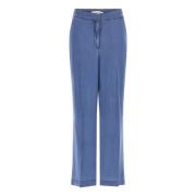 Guess Palazzo Stil Kvinnors Svarta Lyocell Jeans Blue, Dam